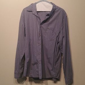 Lacoste Blue Button Up Shirt